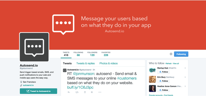 Drive leads with social media profile links